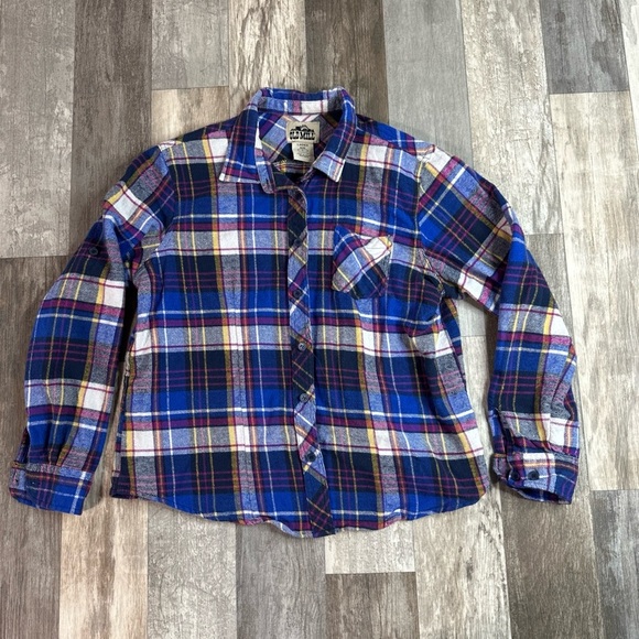 Old Mill Womens Large, Flannel Button Up Long Sleeve - Picture 1 of 6